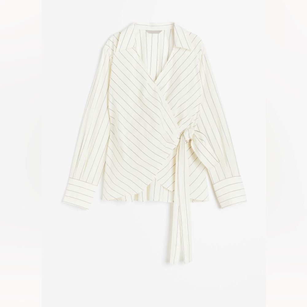 H&M Poplin Wrap Shirt